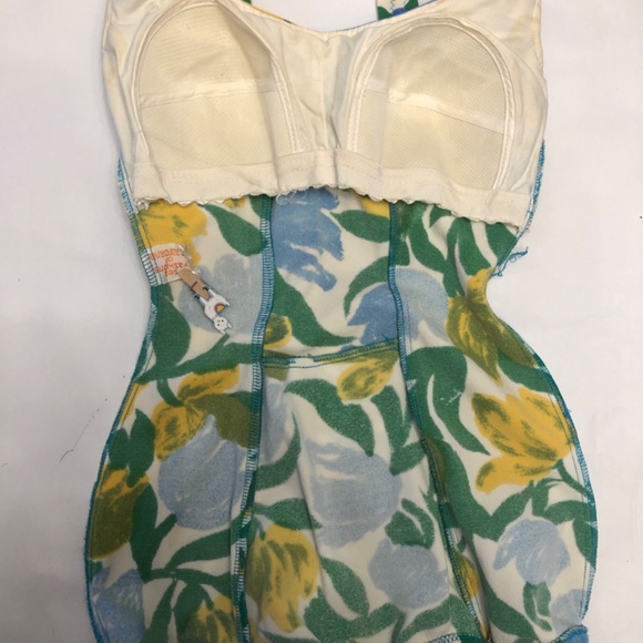 Tulip Floral Vintage One Piece Bathing Suit - Picture 9 of 11